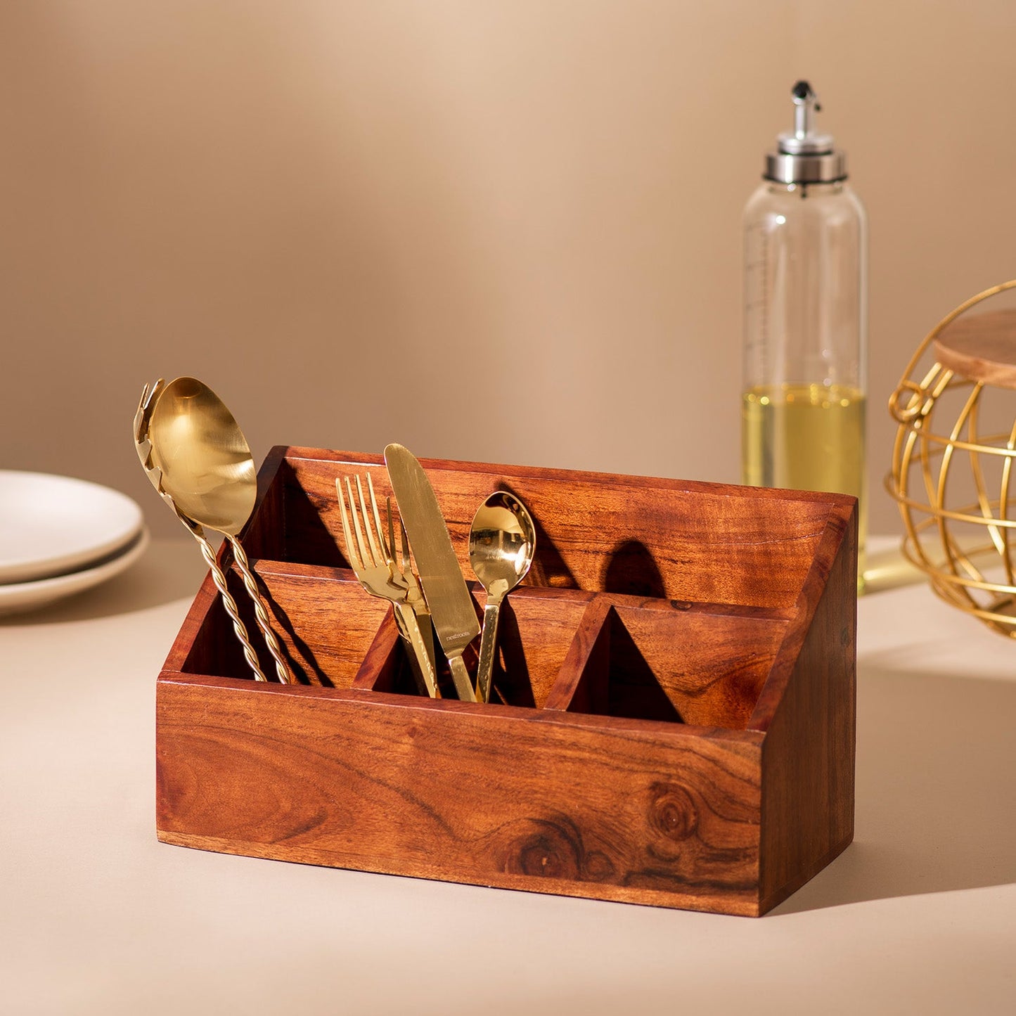 Luxe Spoon & Cutlery Stand Organizer