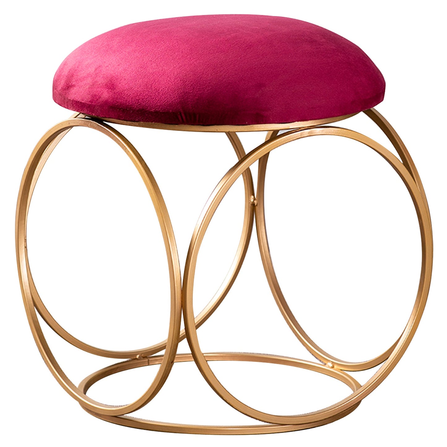 Lush Velvet Ring Metallic Stools