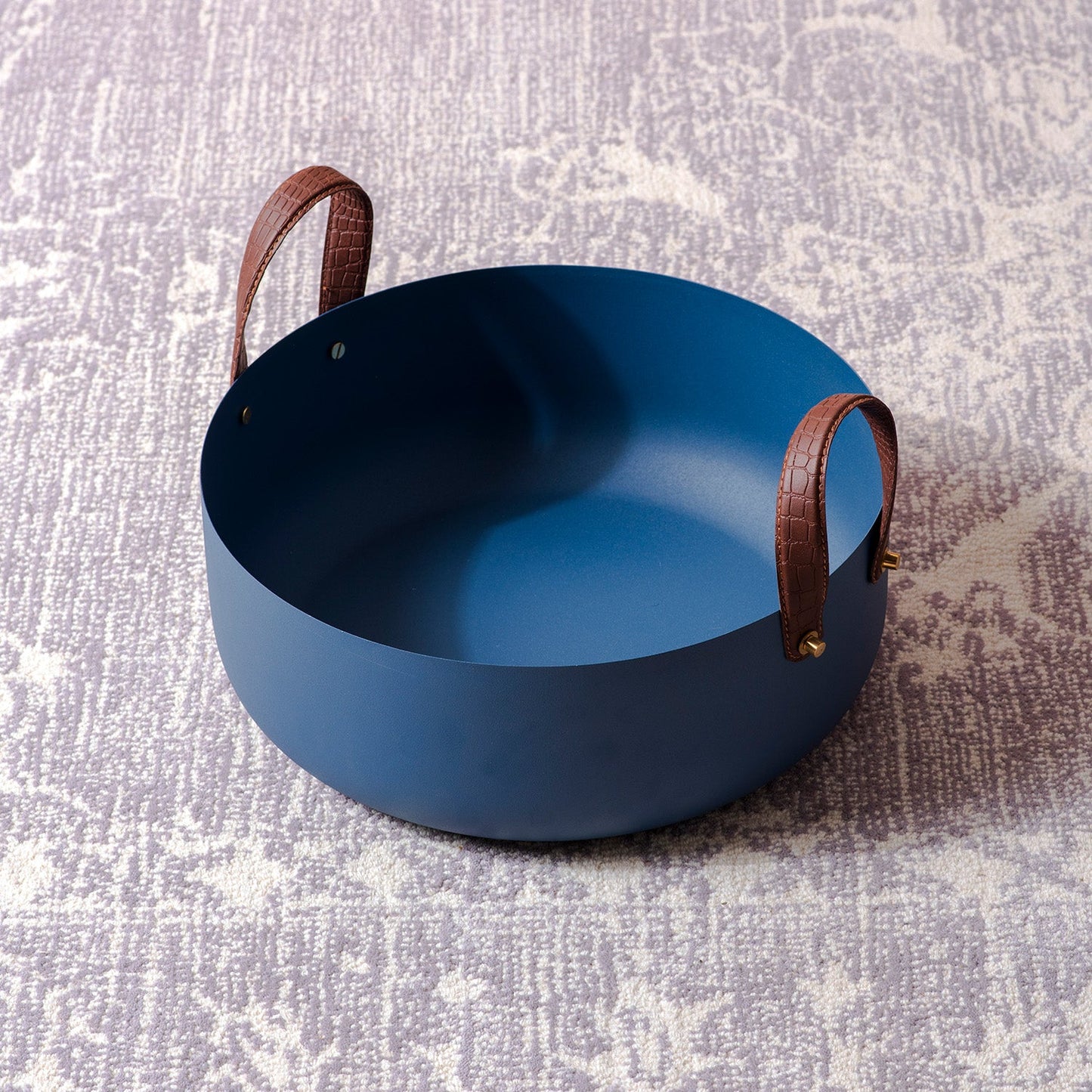 Blue Gleam Medium Metal Baskets