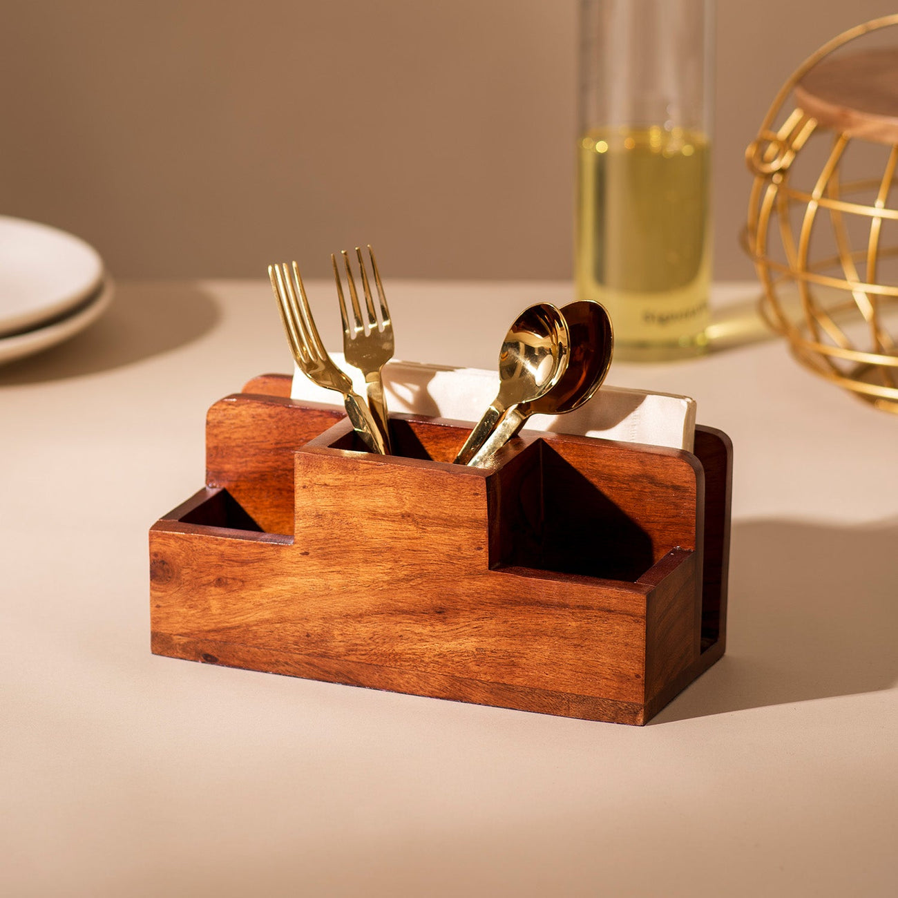 Luxe Spoon & Cutlery Stand Organizer