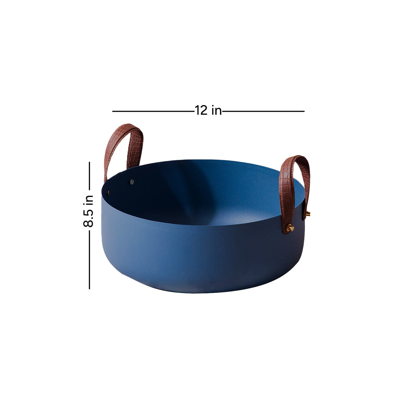 Blue Gleam Medium Metal Baskets