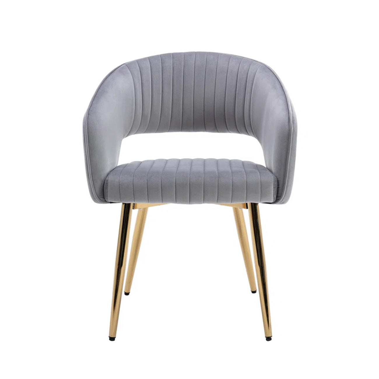 Buy Chic Velvet Lounge Chair Grey Online Best Price
