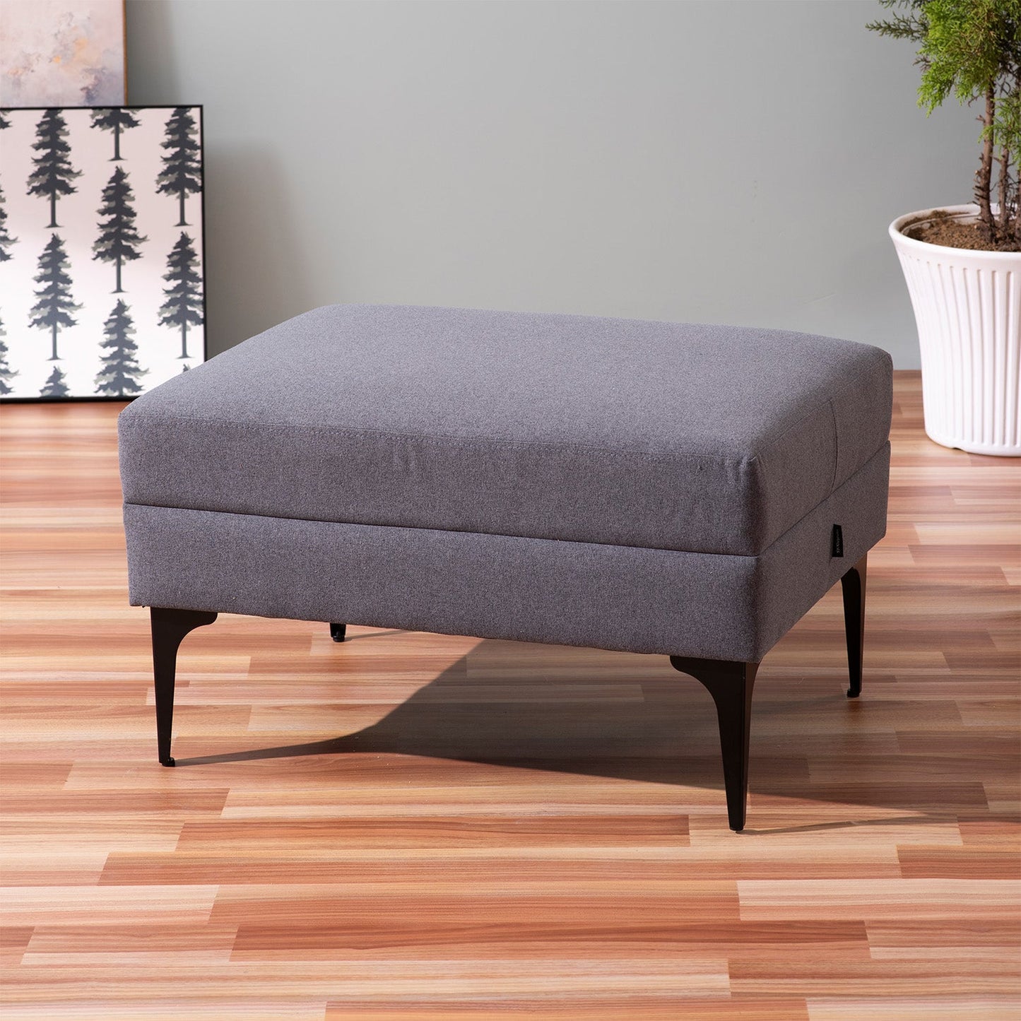 Cloud Cube Metallic Stools