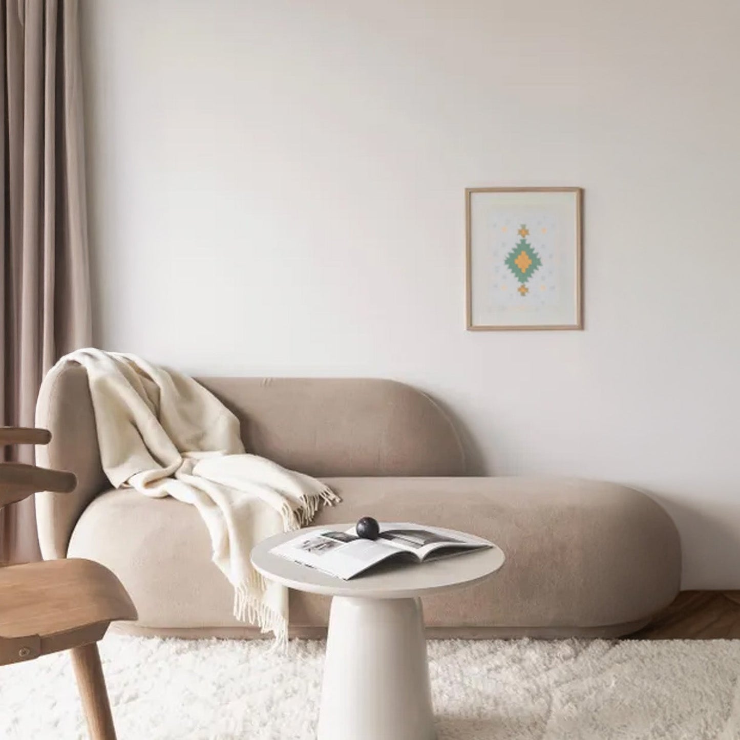 EliteElegance Velvet Two-Seater Sofa