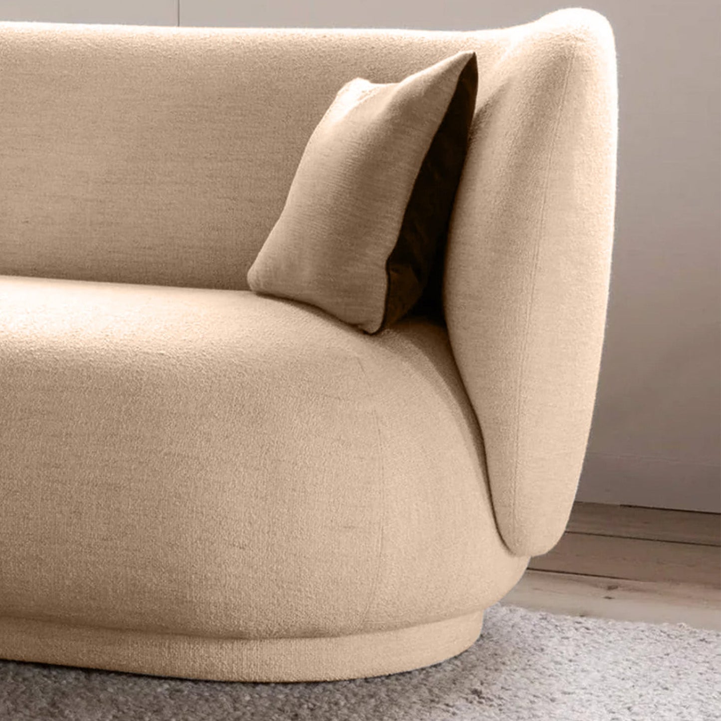 PlushPrestige Suede 3 Seater Sofa