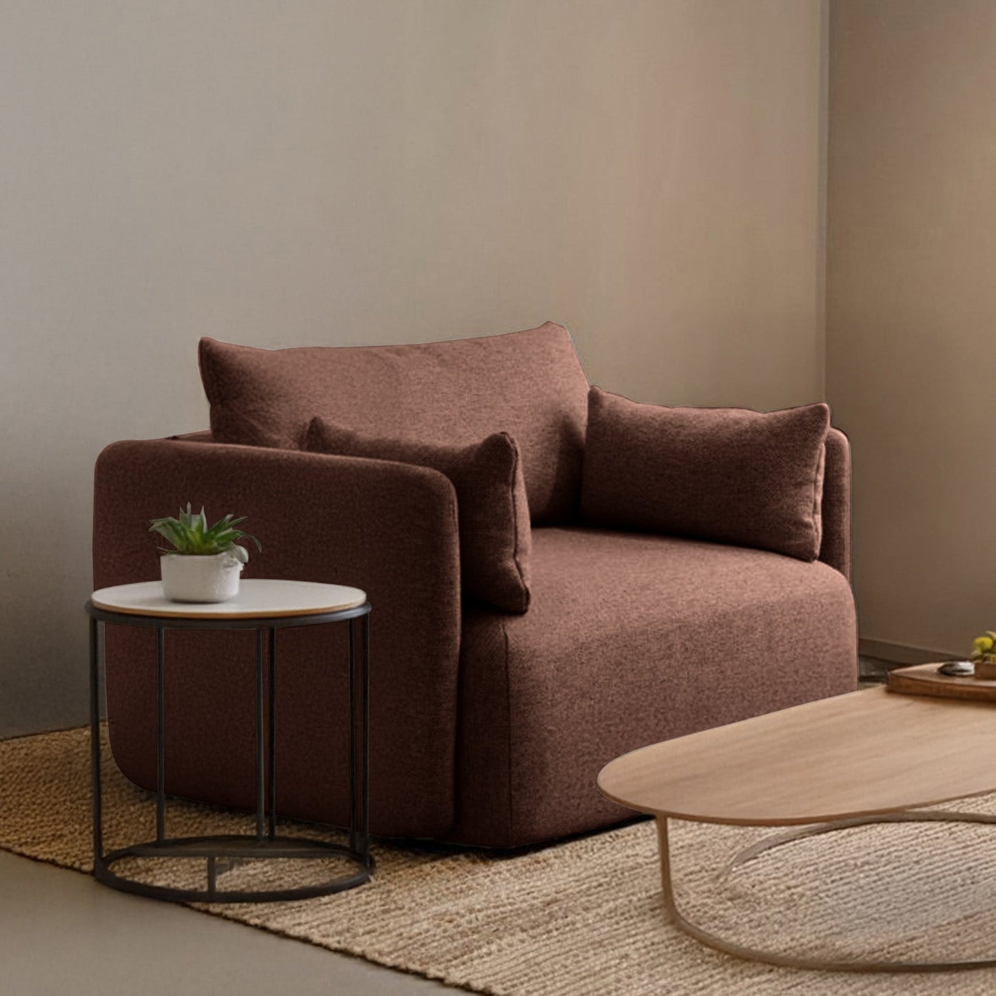 CozyChic Boucle Accent Sofa
