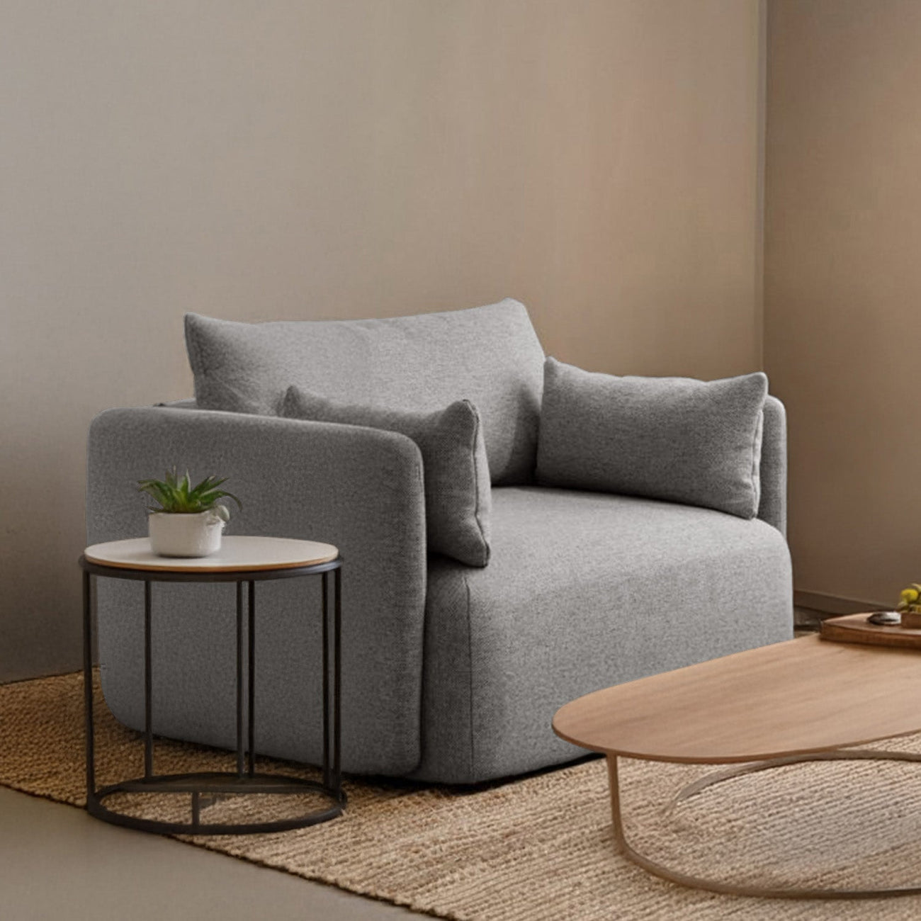 CozyChic Boucle Accent Sofa