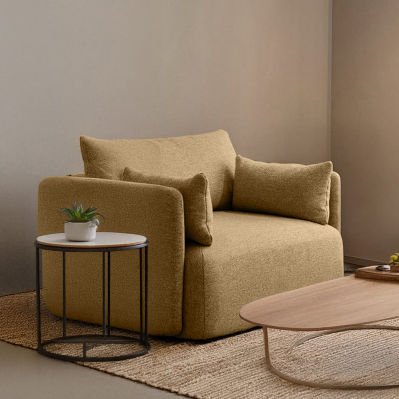 CozyChic Boucle Accent Sofa