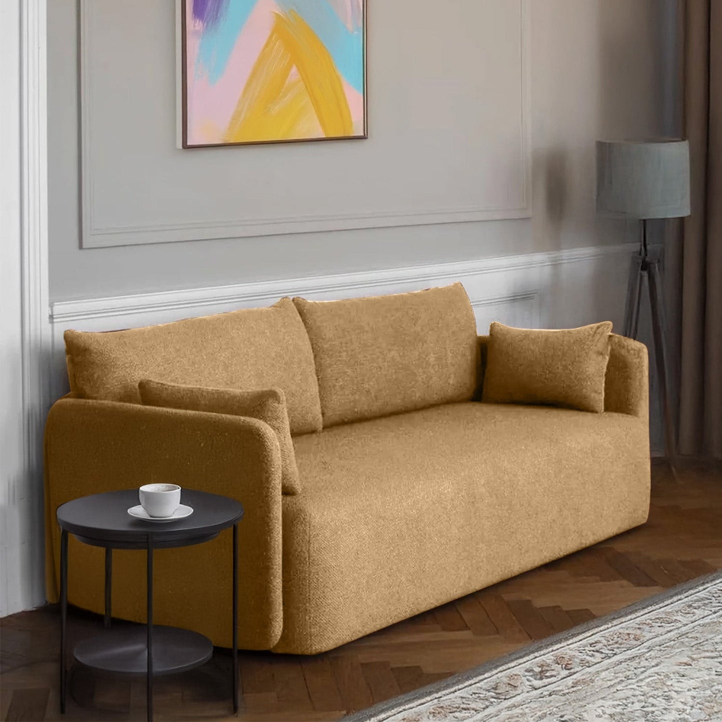 CozyChic Boucle Twin Sofa