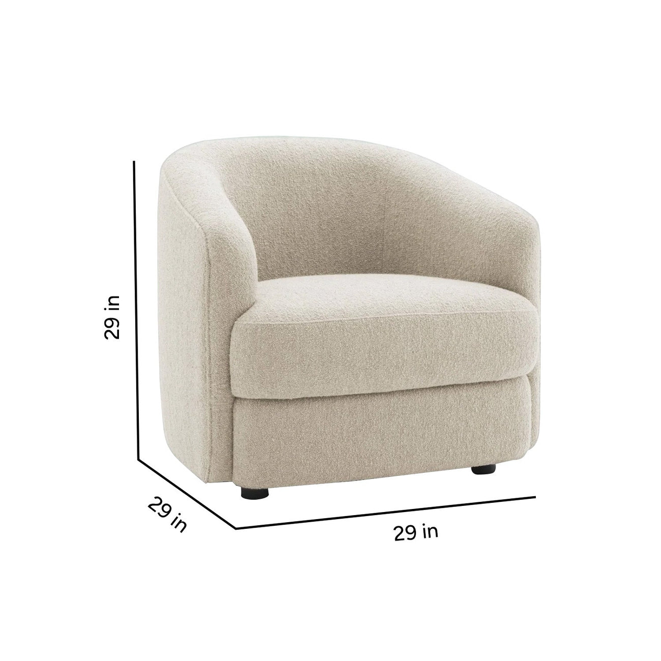 ElegantEnsemble Boucle Sofa