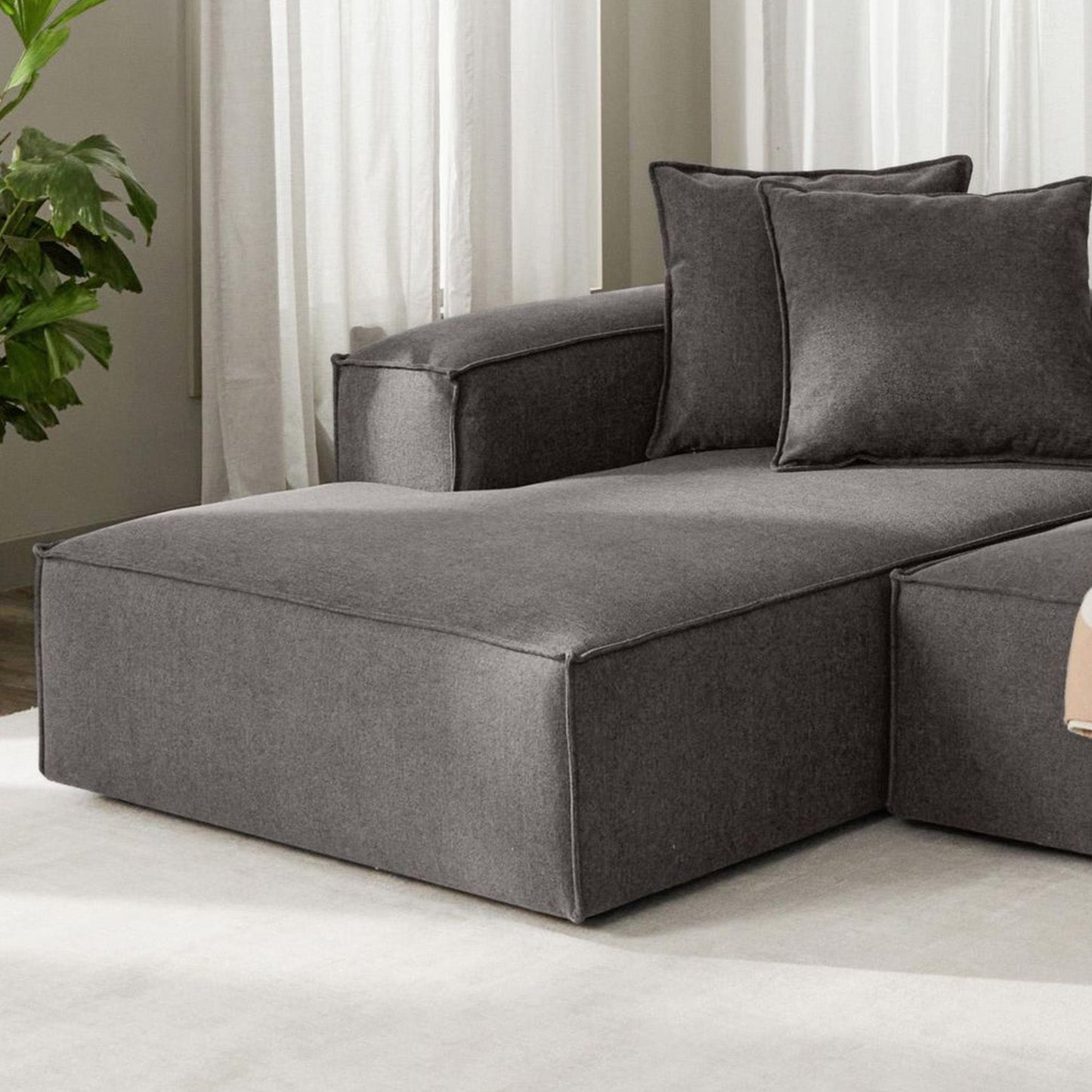 ElegantEdge 3 Seater L Shaped Sofa