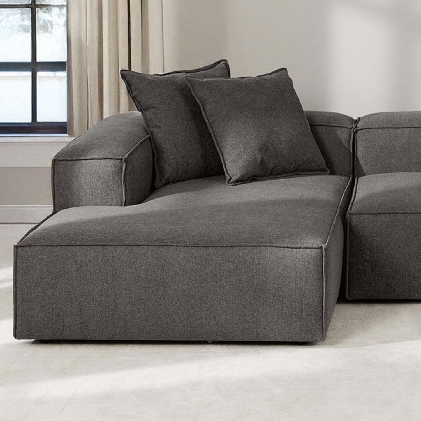 ElegantEdge 3 Seater L Shaped Sofa