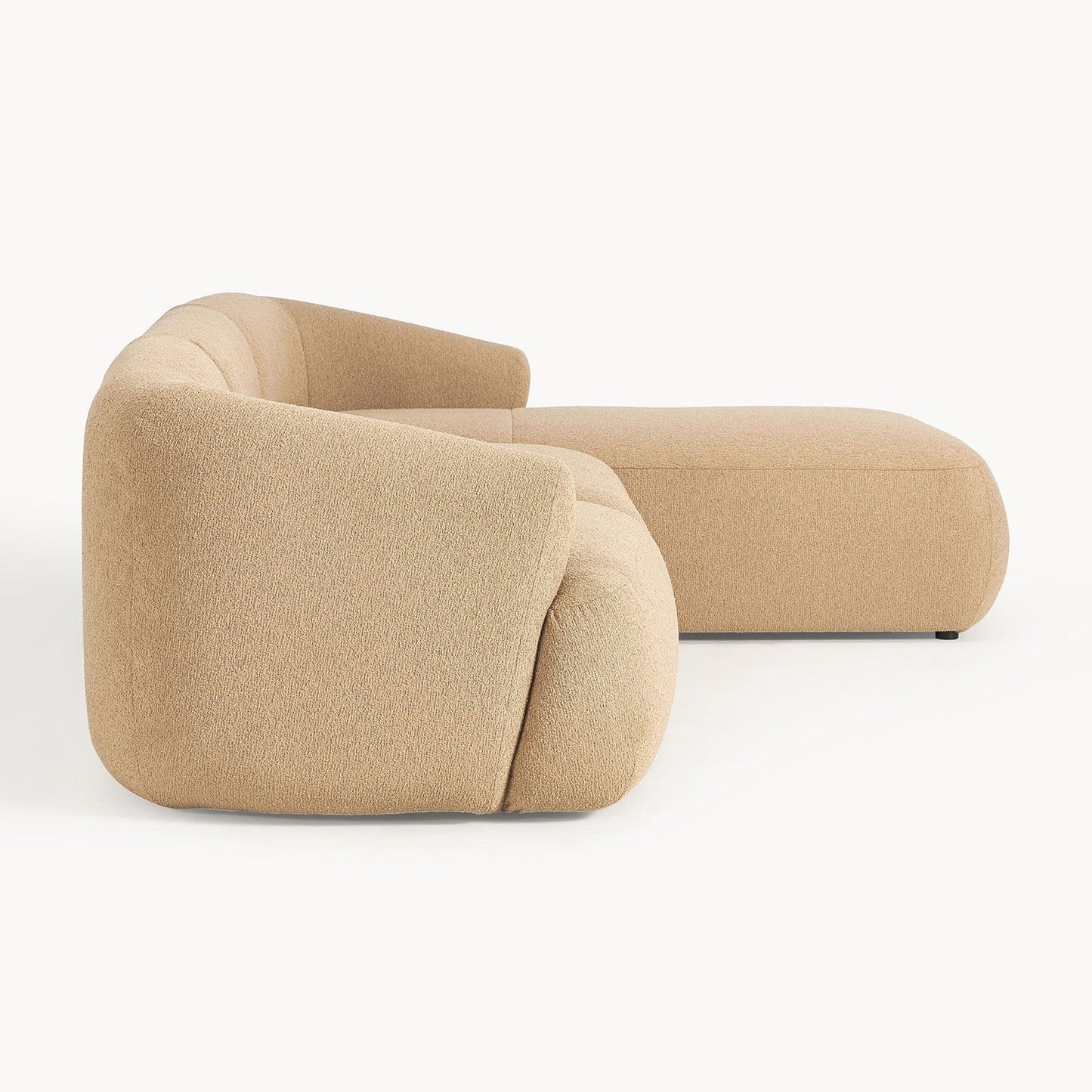 ZenLiving 3 Seater Boucle L Shaped Sofa
