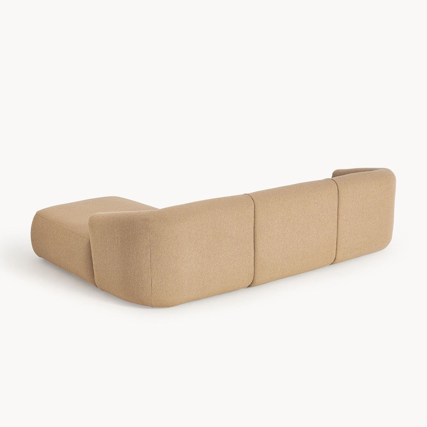 ZenLiving 3 Seater Boucle L Shaped Sofa