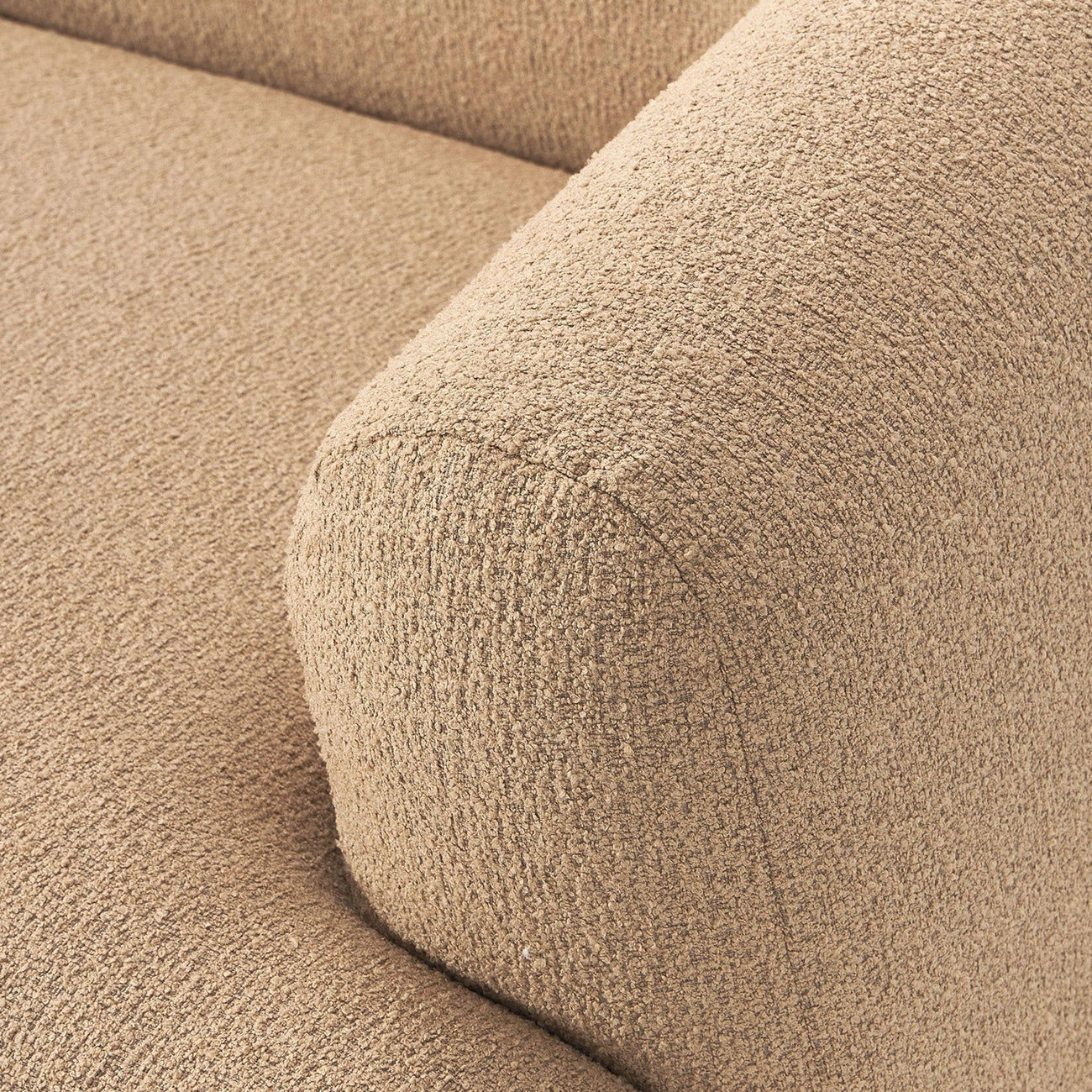 ZenLiving 3 Seater Boucle L Shaped Sofa
