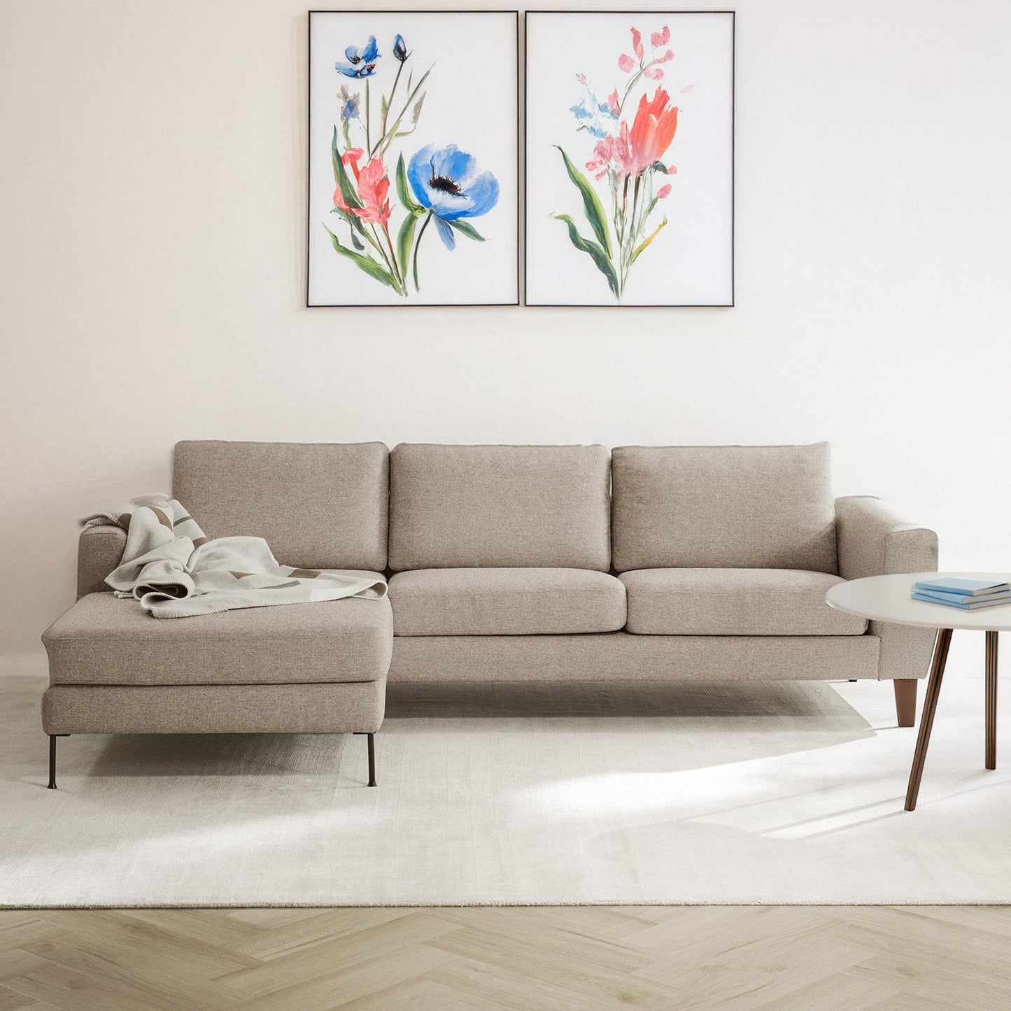 ModernElegance L Shaped 3 Seater Sofa