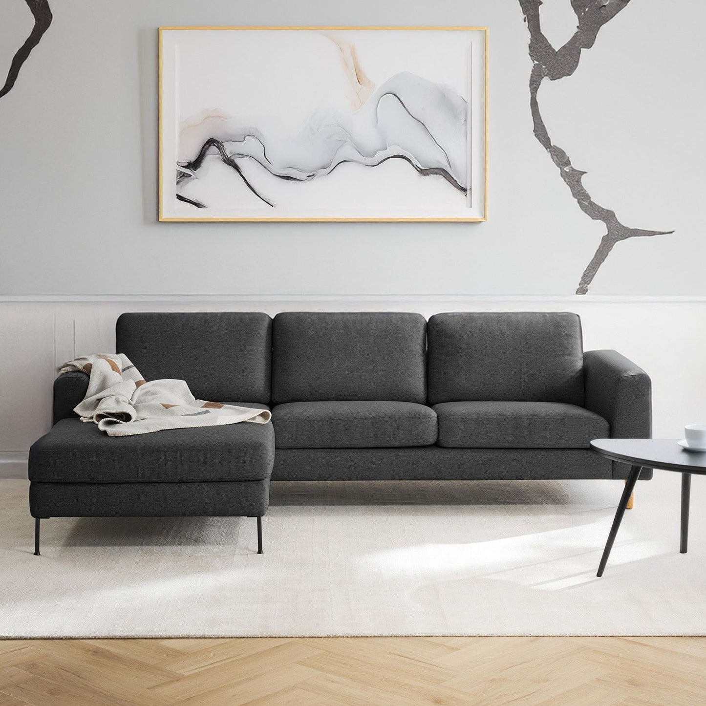 ModernElegance L Shaped 3 Seater Sofa