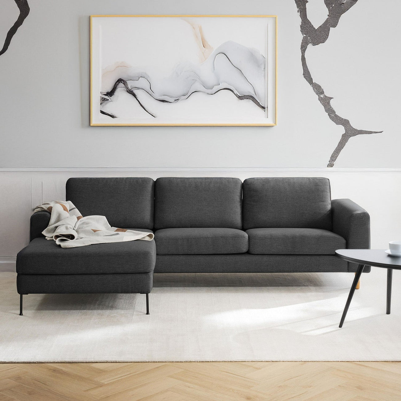 ModernElegance L Shaped 3 Seater Sofa