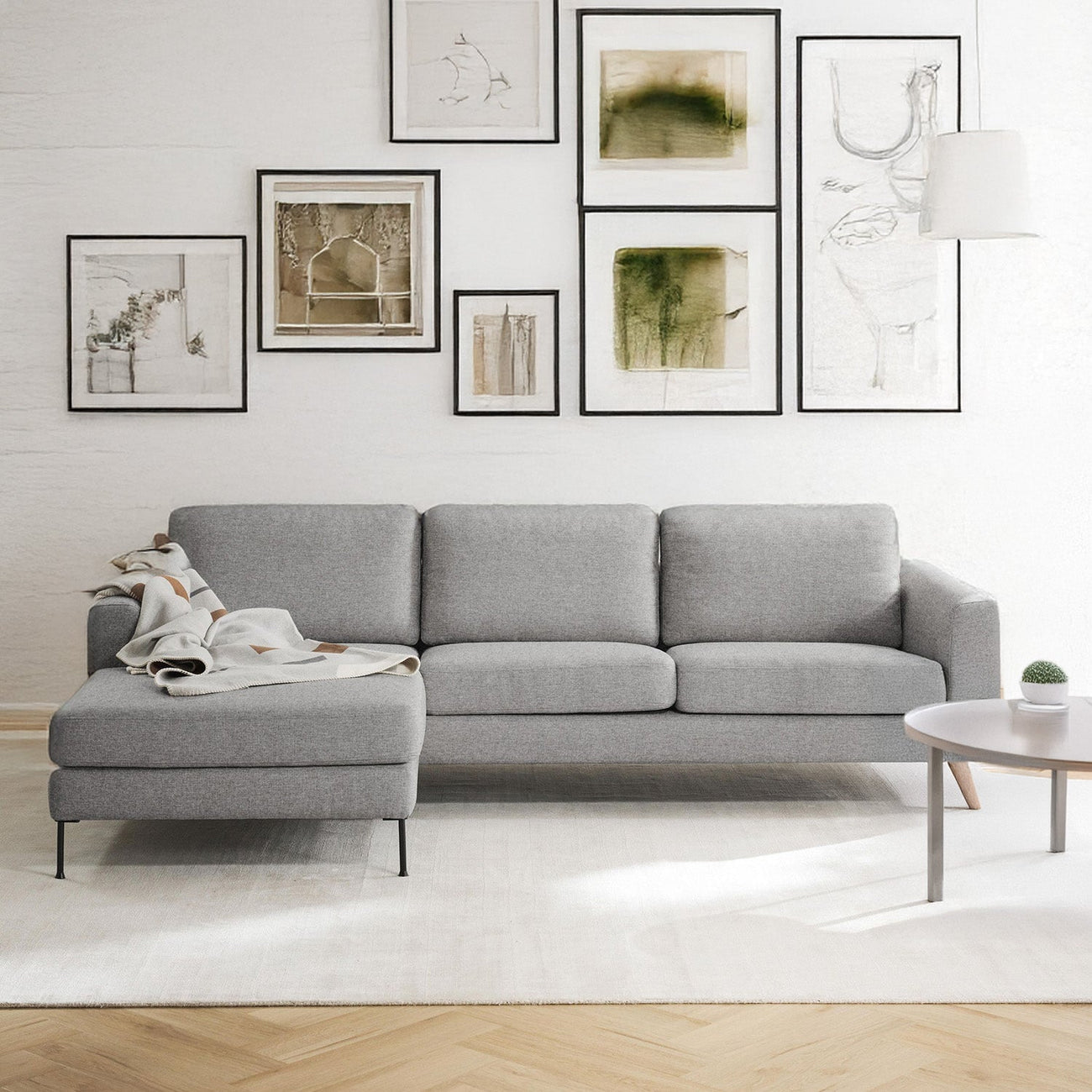 ModernElegance L Shaped 3 Seater Sofa