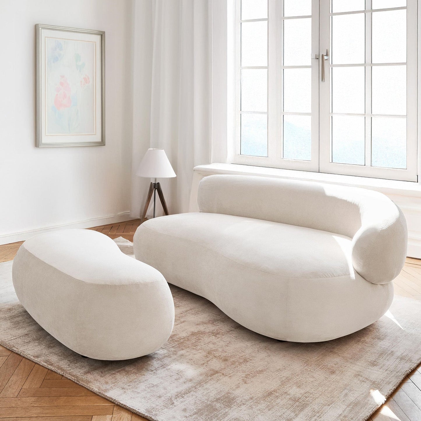 LuxeLounge Contemporary 3 Seater Sofa