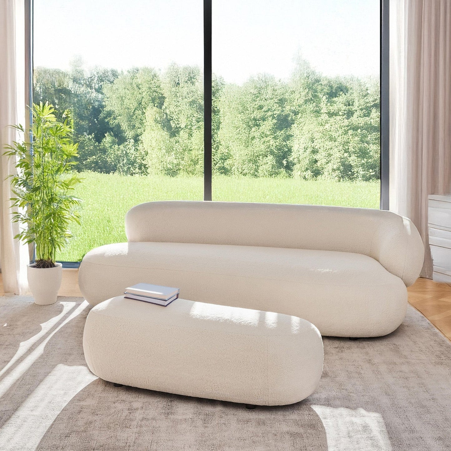 LuxeLounge Contemporary 3 Seater Sofa
