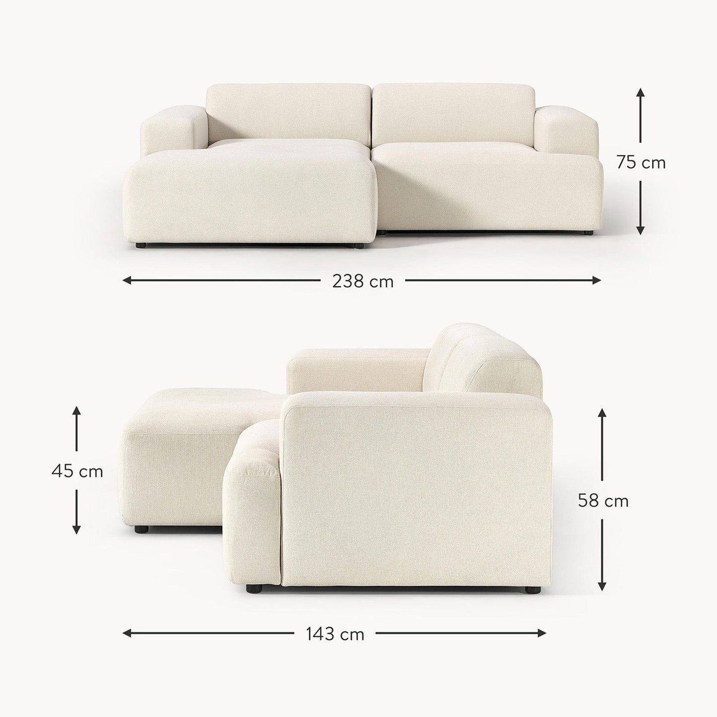 Sophisticated Comfort 2 Seater Sofa