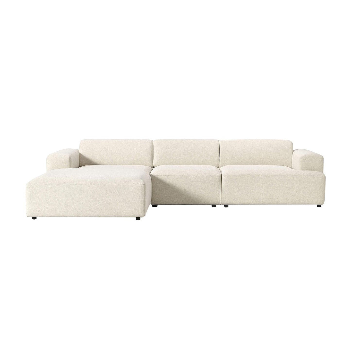 Sophisticated Comfort Corduroy 3 Seater L Shaped Sofa