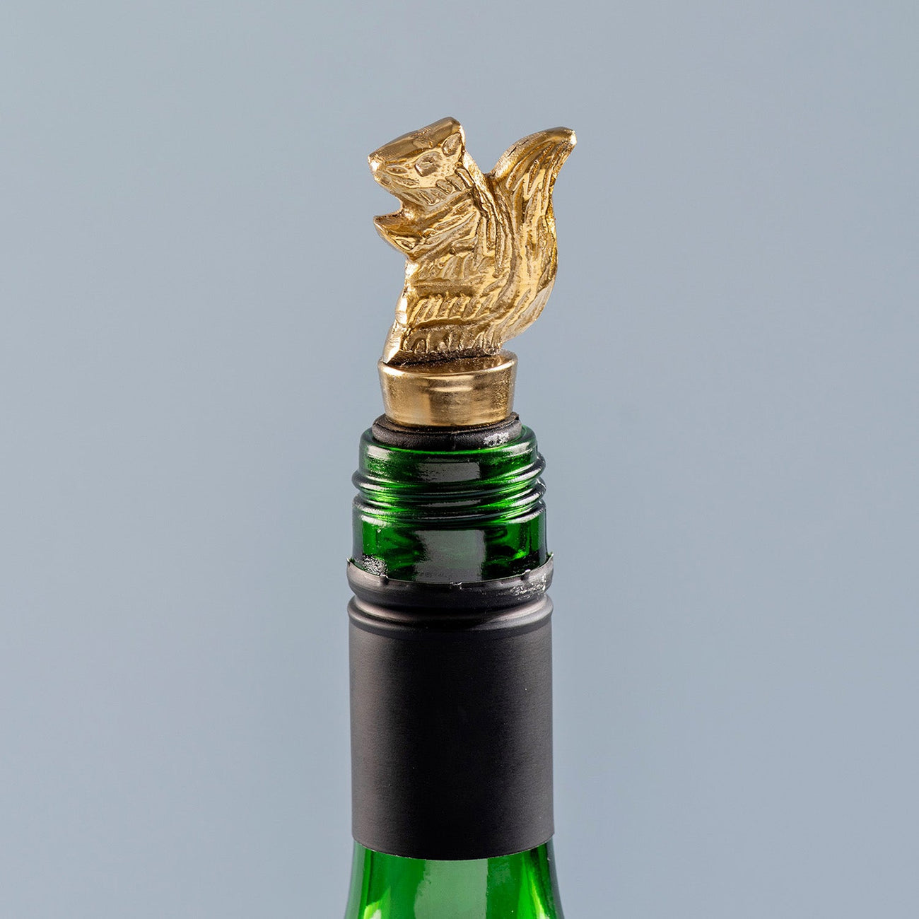 The Horse Bottle Stoper Glossy Gold