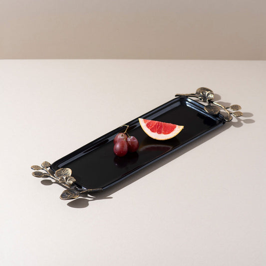 The Masterful Metal Tray Glossy Black