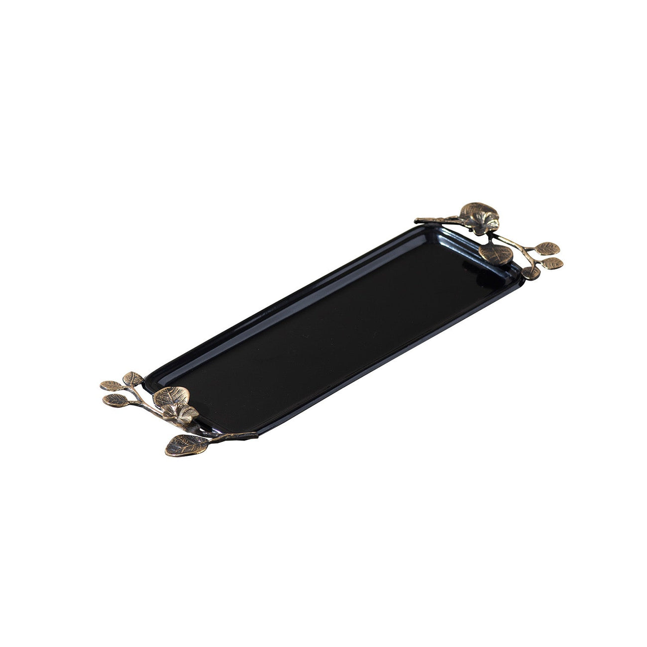 The Masterful Metal Tray Glossy Black