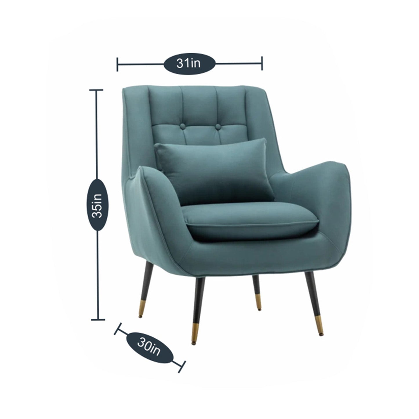 Plush Velvet Accent Chairs