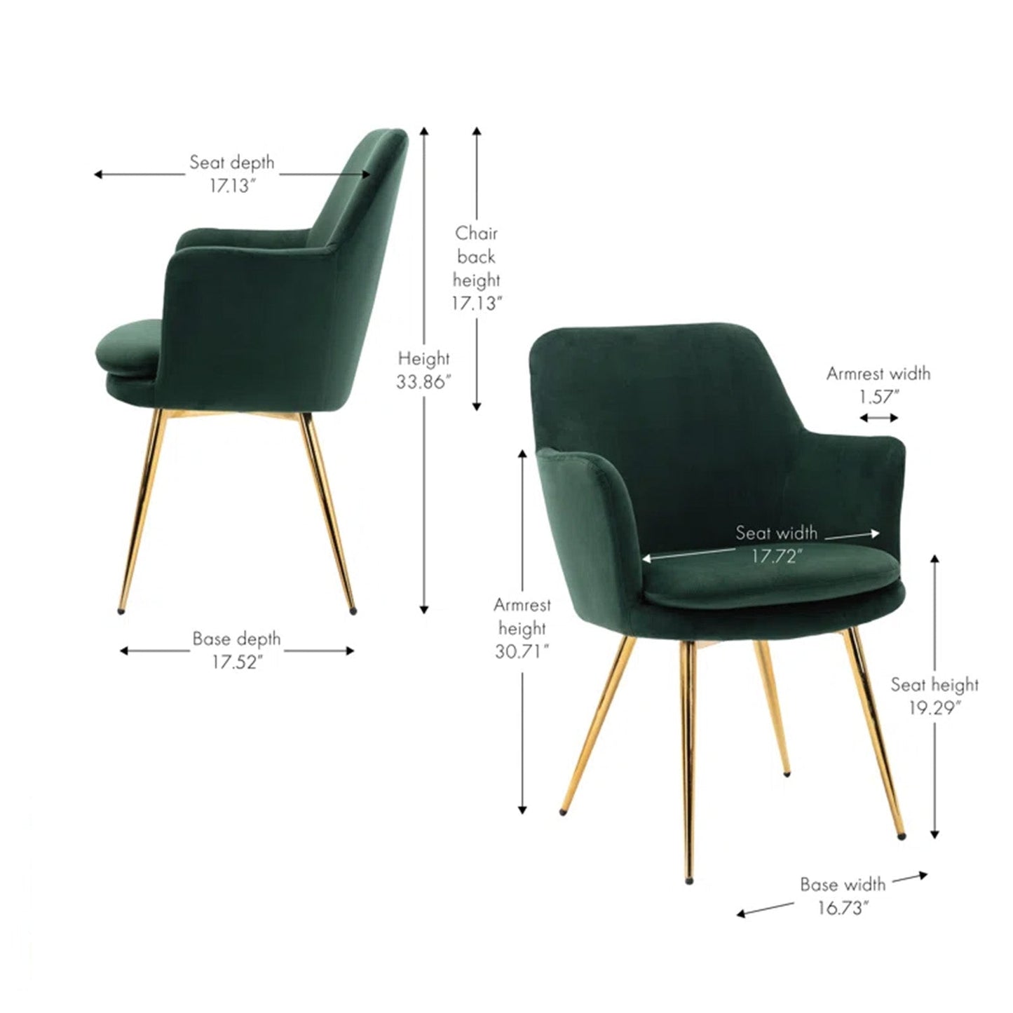 Luxurious Velvet Accent Dining Chairs