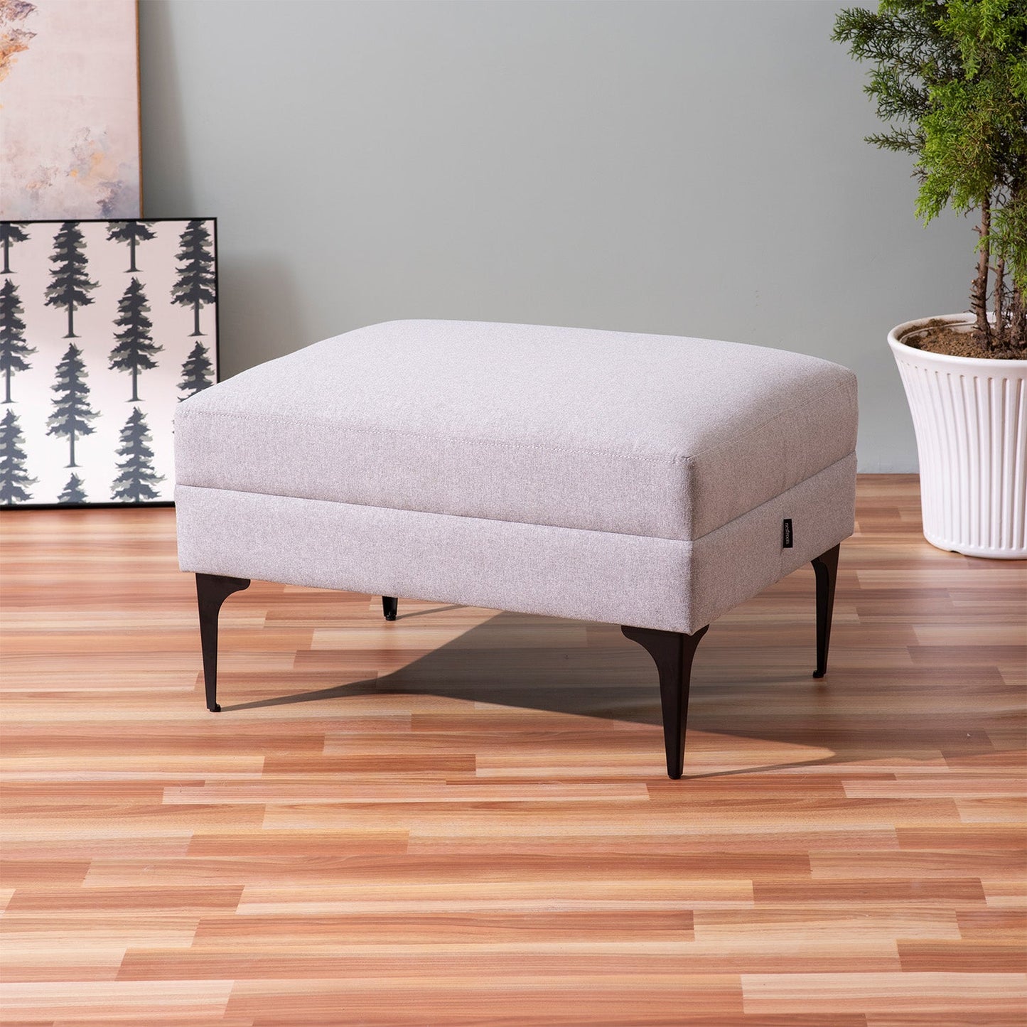 Cloud Cube Metallic Stools
