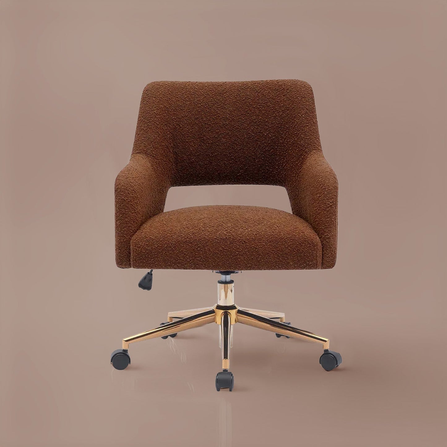 Boucle Crafted Office Chairs With Wheels