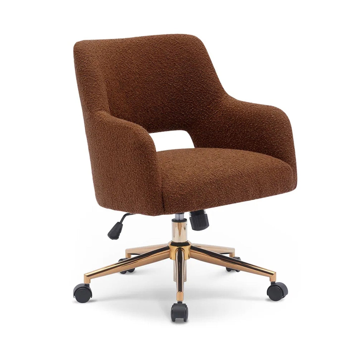 Boucle Crafted Office Chairs With Wheels