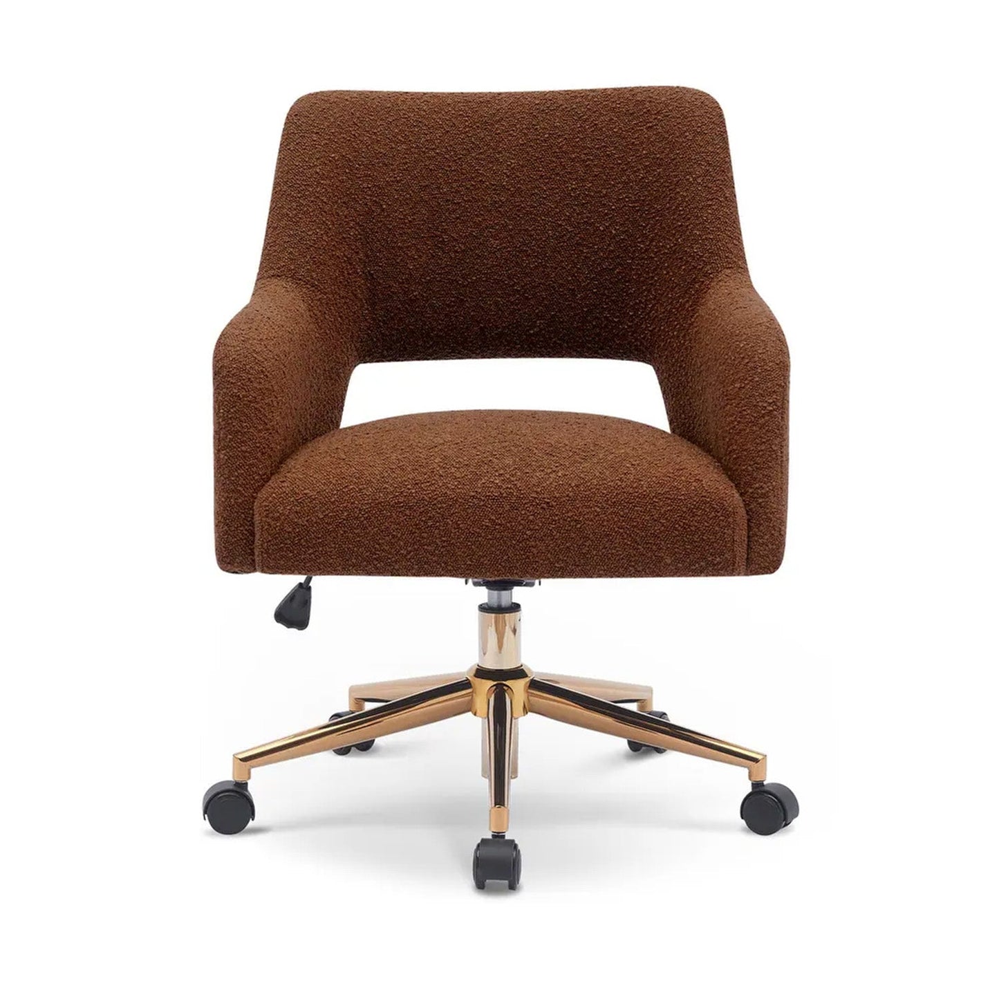 Boucle Crafted Office Chairs With Wheels