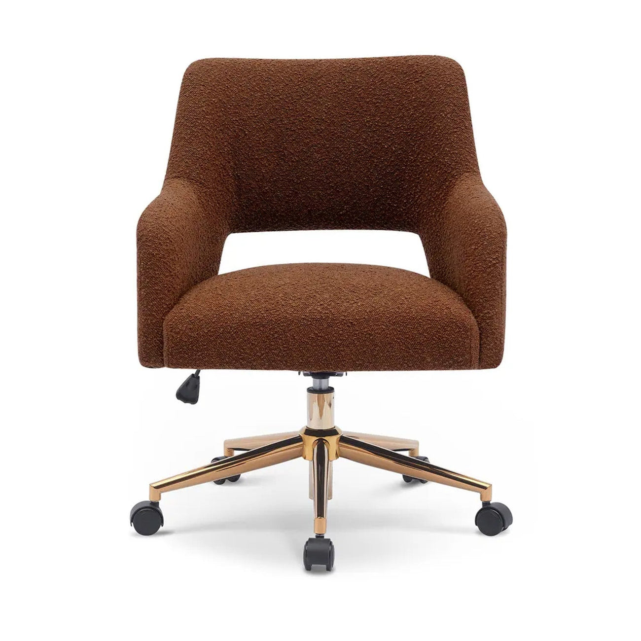 Boucle Crafted Office Chairs With Wheels
