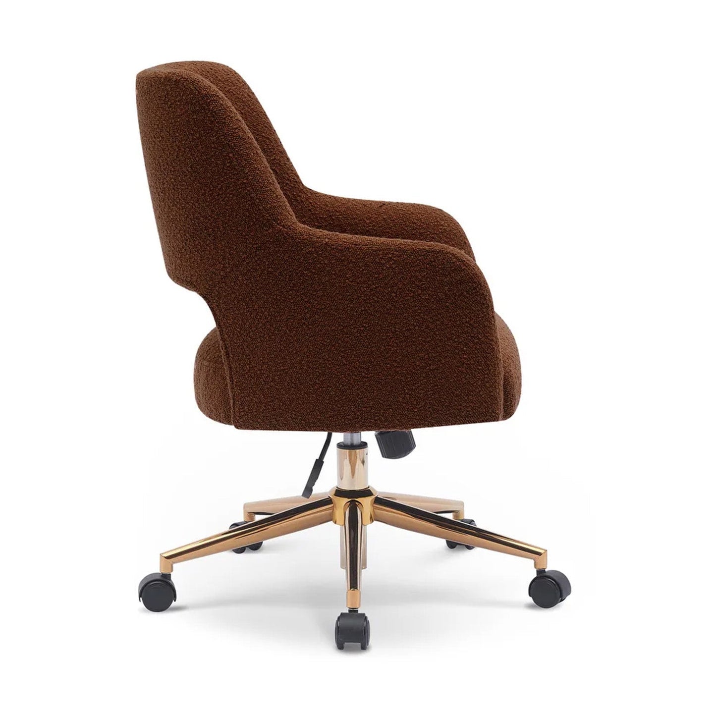 Boucle Crafted Office Chairs With Wheels