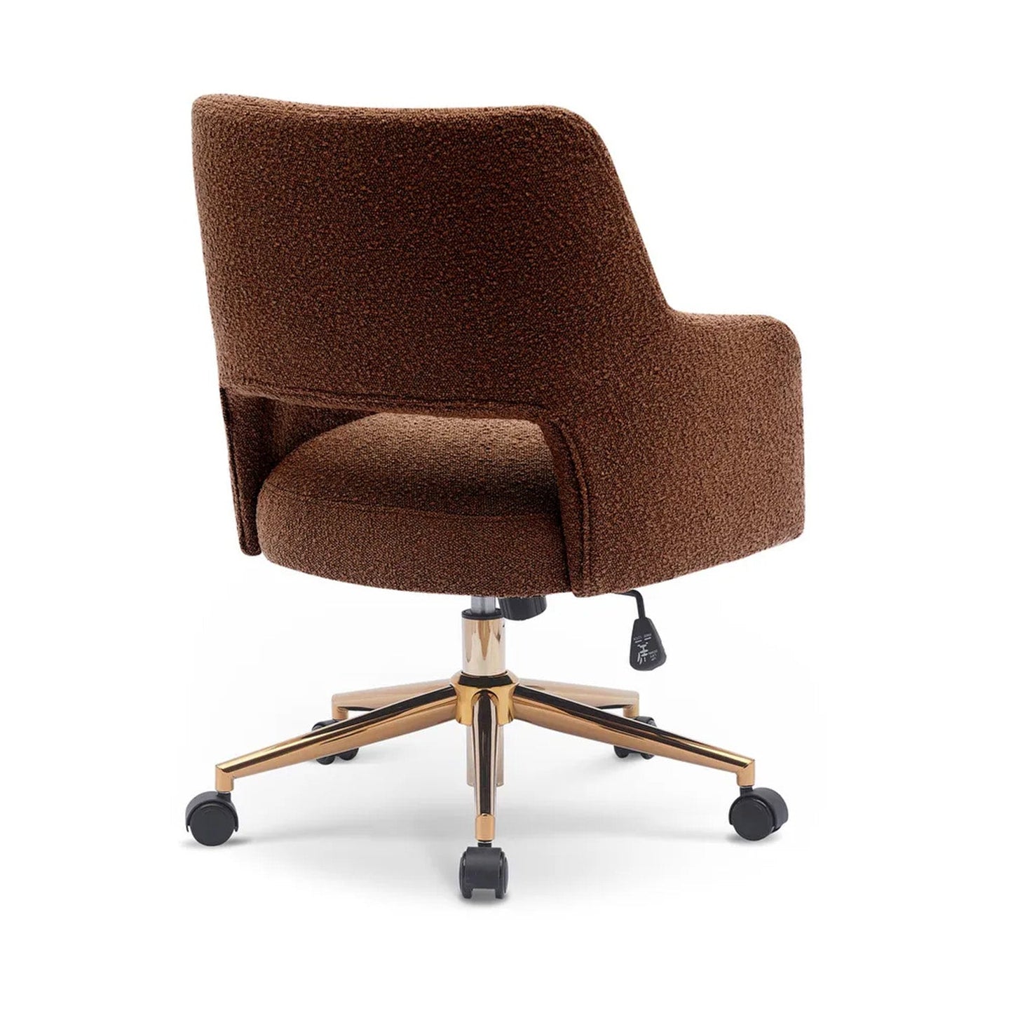 Boucle Crafted Office Chairs With Wheels