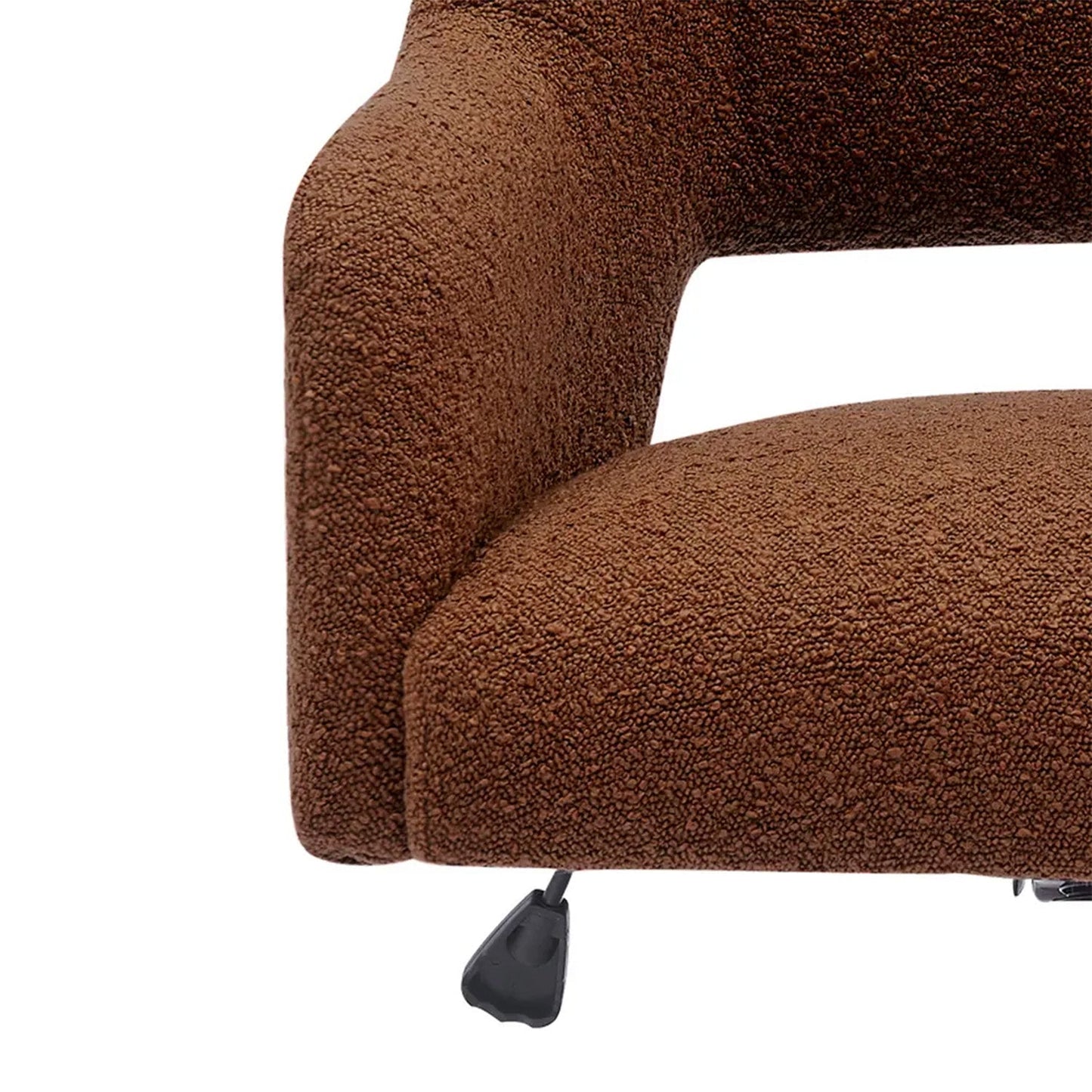 Boucle Crafted Office Chairs With Wheels