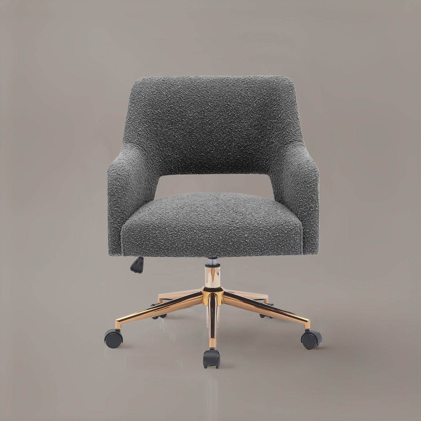 Boucle Crafted Office Chairs With Wheels