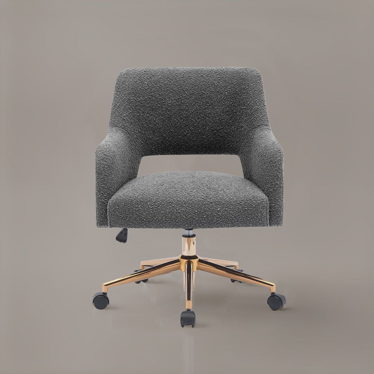 Boucle Crafted Office Chairs With Wheels
