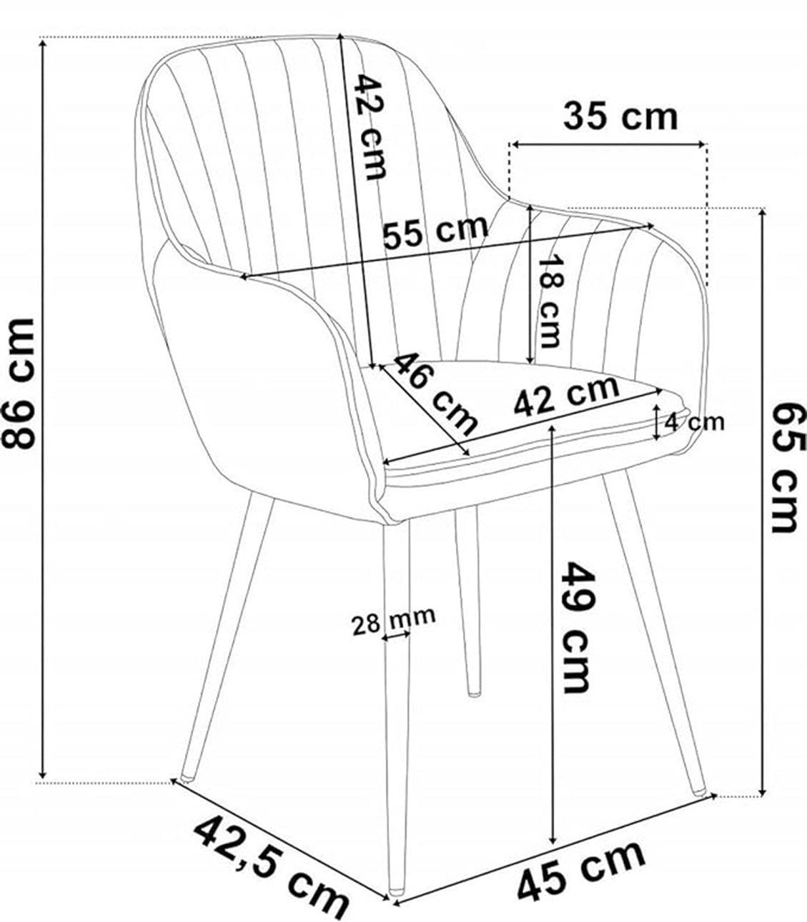 Velvet Sleek Lounge Chairs