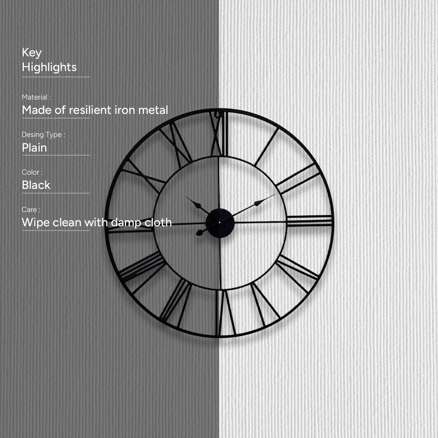 Online Midnight Roman Time Wall Clock Shop Now