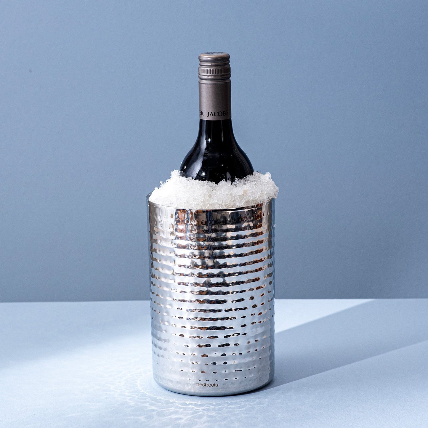Exquisite Silver Wine Cooler/Chiller Double walled for Entertaining