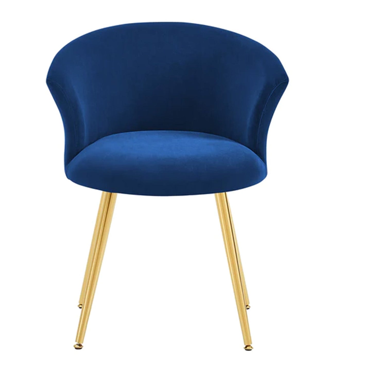 Buy Online Curvy Back Velvet Chair Cream Best Price 