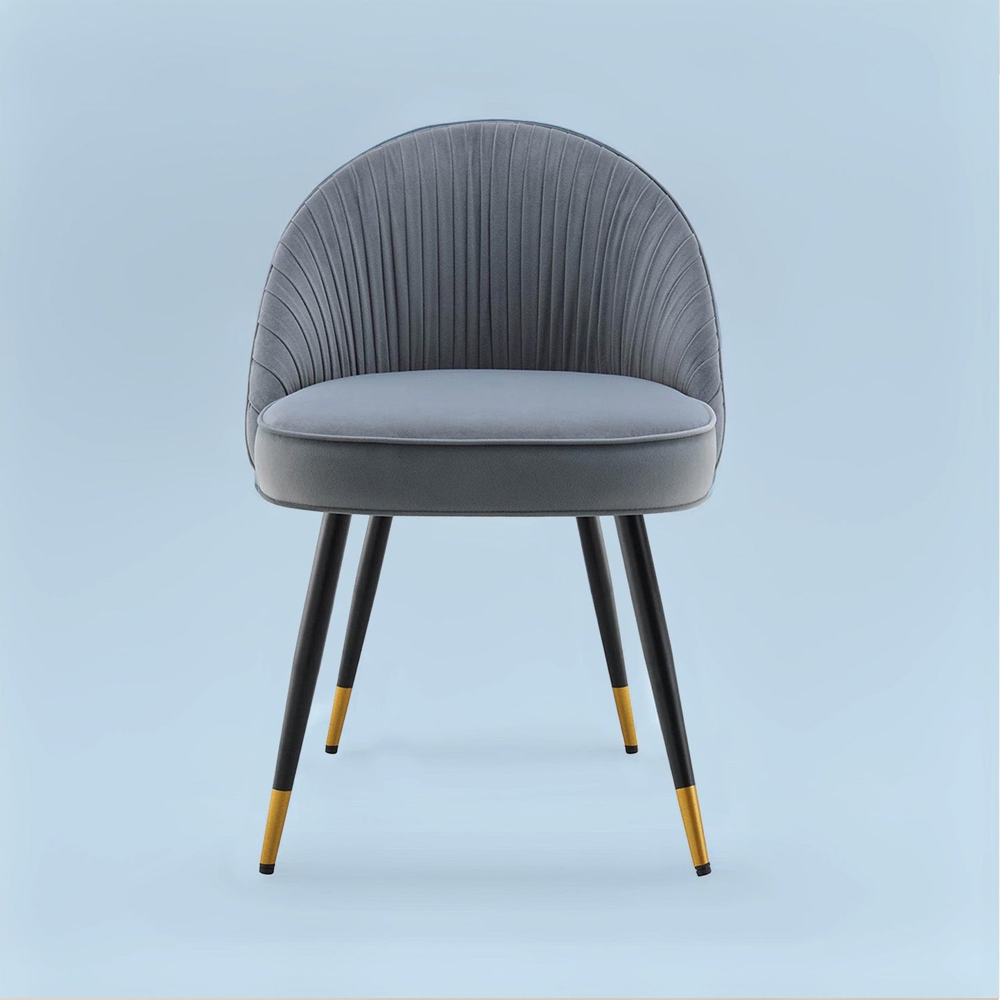 Buy Minimalist Velvet Dining Table Chair Grey Online