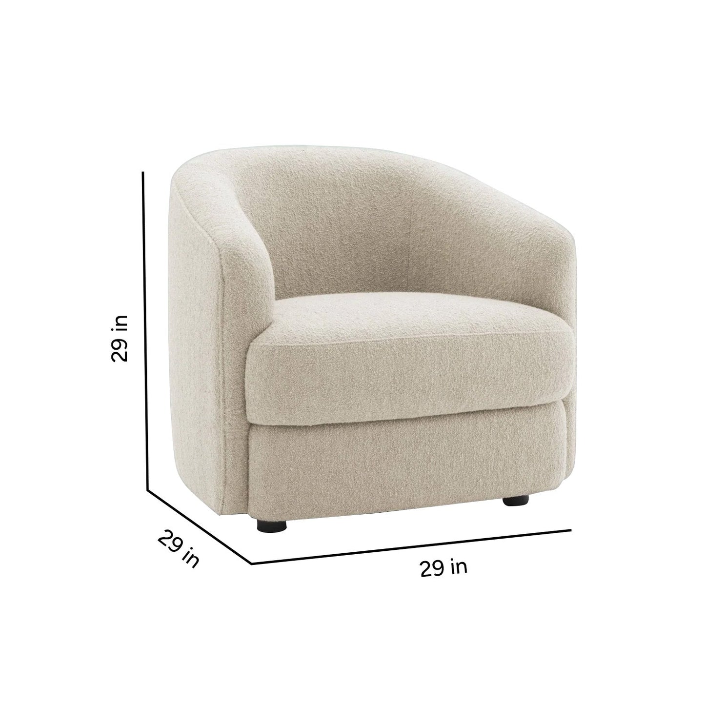 ElegantEnsemble Boucle Sofa