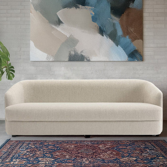 ElegantEnsemble Boucle 3 Seater Sofa