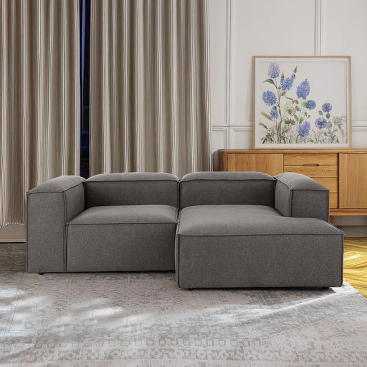 ElegantEdge 2 Seater Versatile, Comfortable L Shaped Sofa